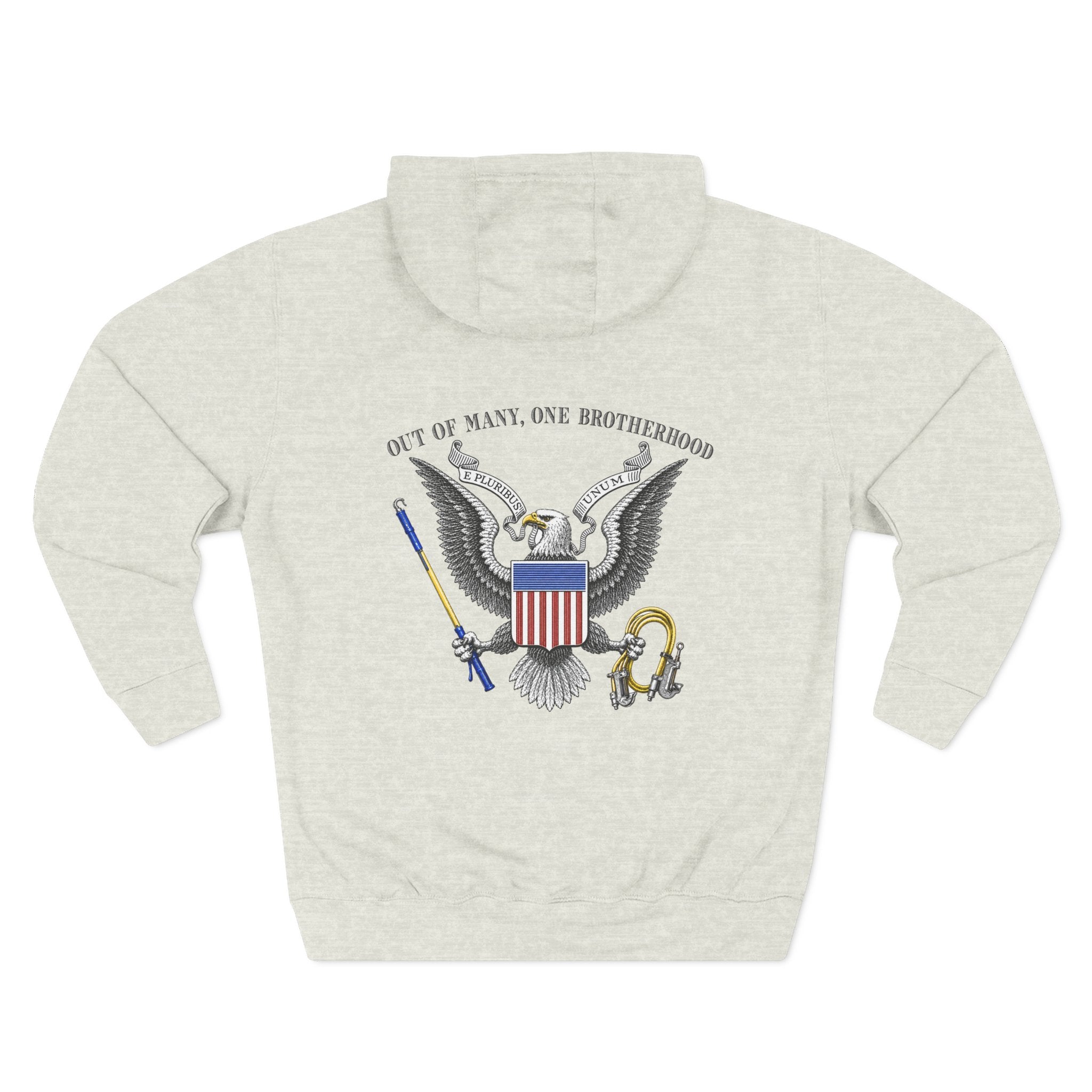 Three-Panel Fleece Hoodie
